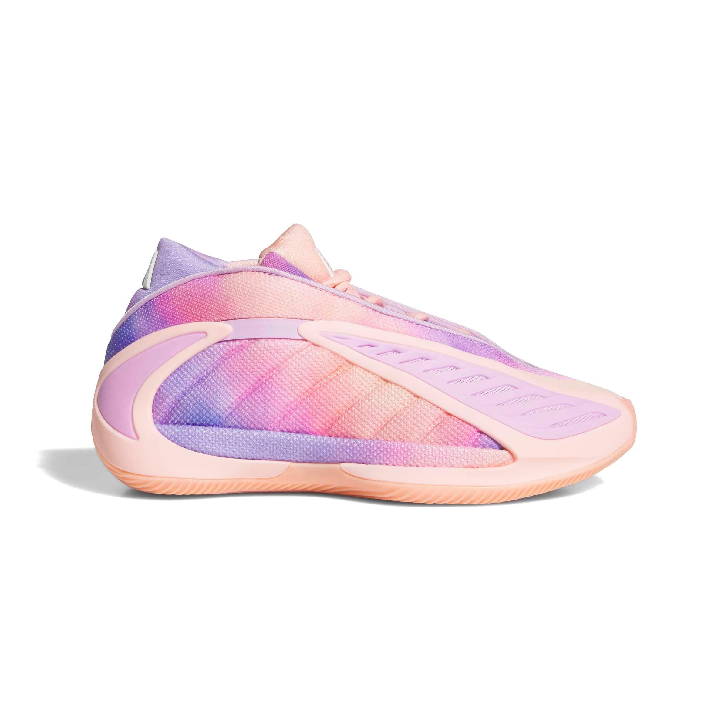 adidas Anthony Edwards 2 "WNBA" Grade School Kids' Basketball Shoe - HAZE CORAL/BLISS LILAC/ZERO METALLIC